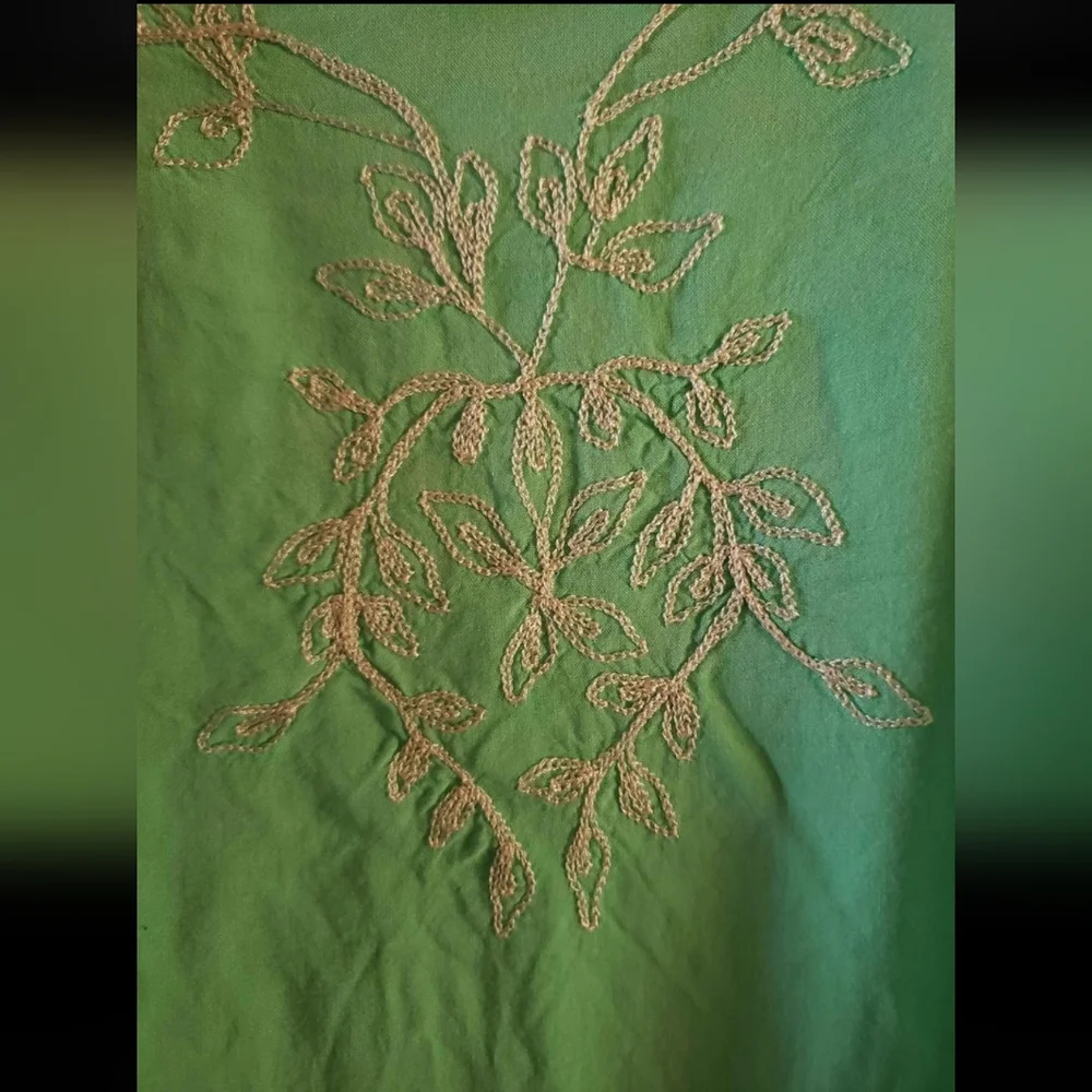 Gaya Embroidered Mint Kimono Top - Picture 7 of 7